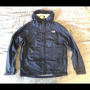 The North Face navy rain jacket